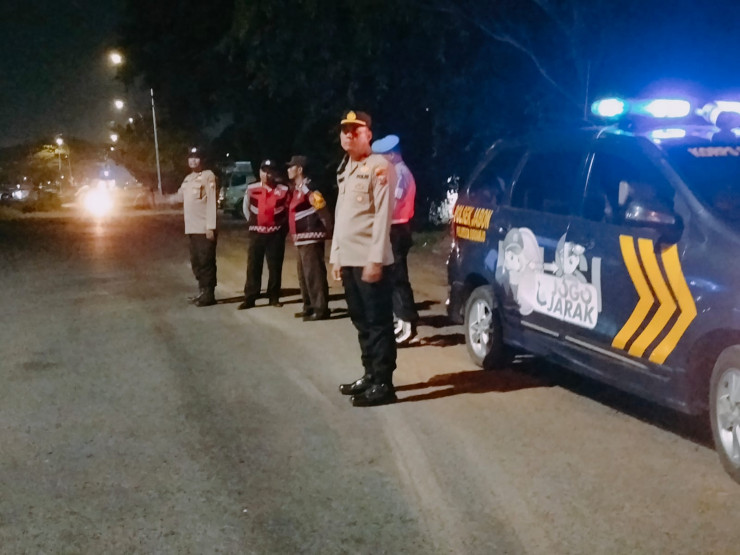 Polsek Jabon Laksanakan Patroli Malam Takbir Idul Adha 1446 H