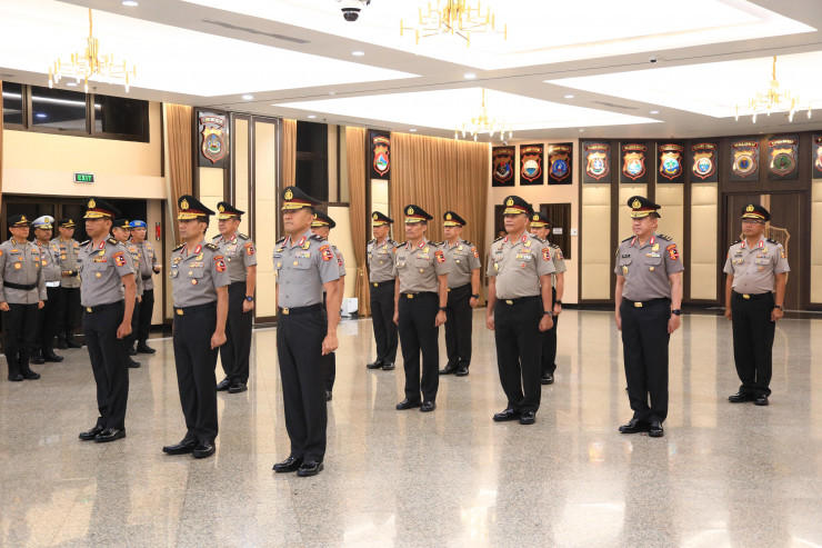 Mabes Polri Gelar Korps Raport Kenaikan Pangkat Pati Polri, 13 Perwira Tinggi Naik Pangkat