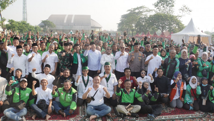 Forkopimda bersama Lintas Elemen dan Ojol Sidoarjo Gelar Doa Bersama